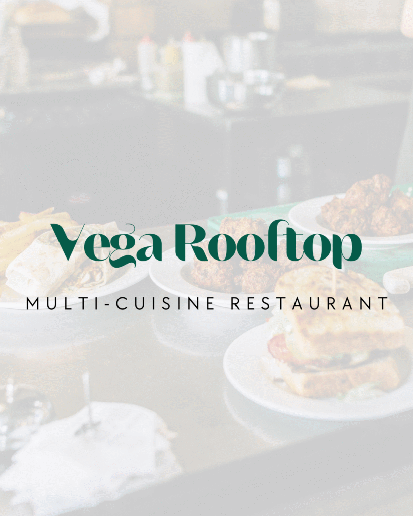 Vega Rooftop Restaurant branding by Fliynk