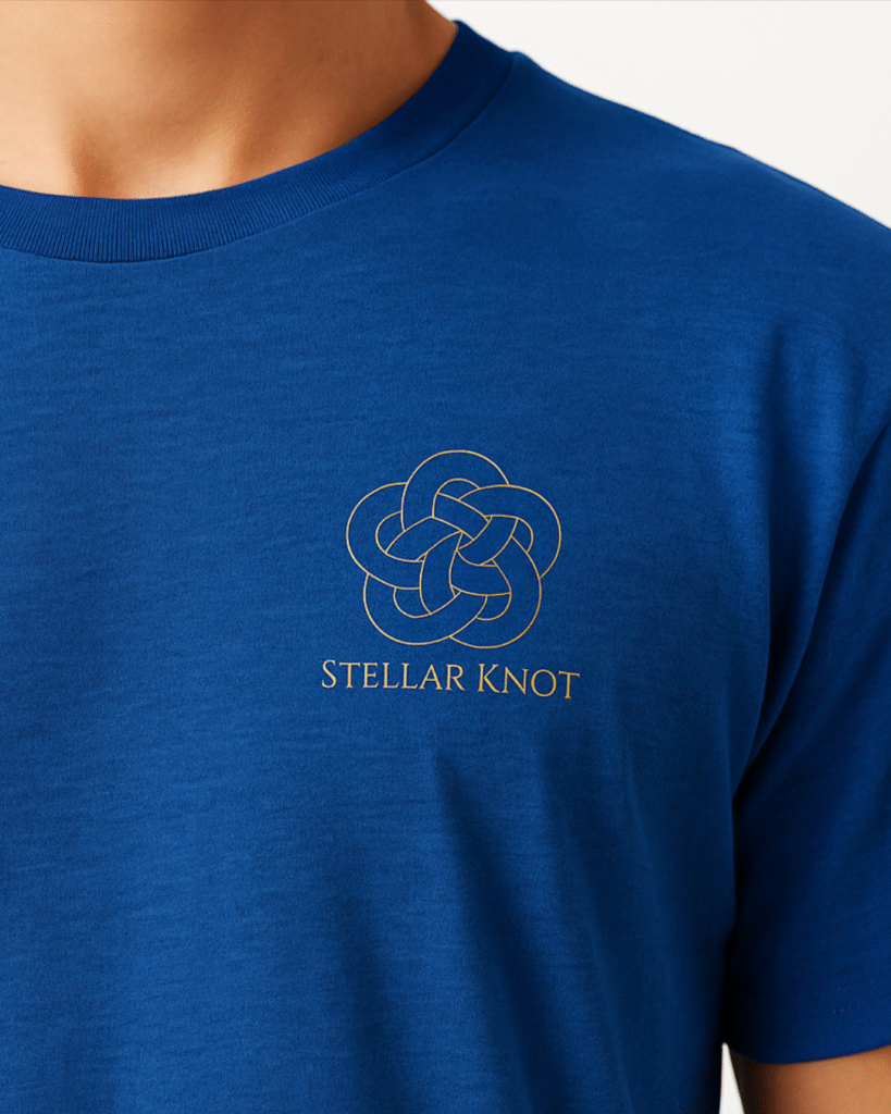 Stellar Knot Logo printed on Tshirt